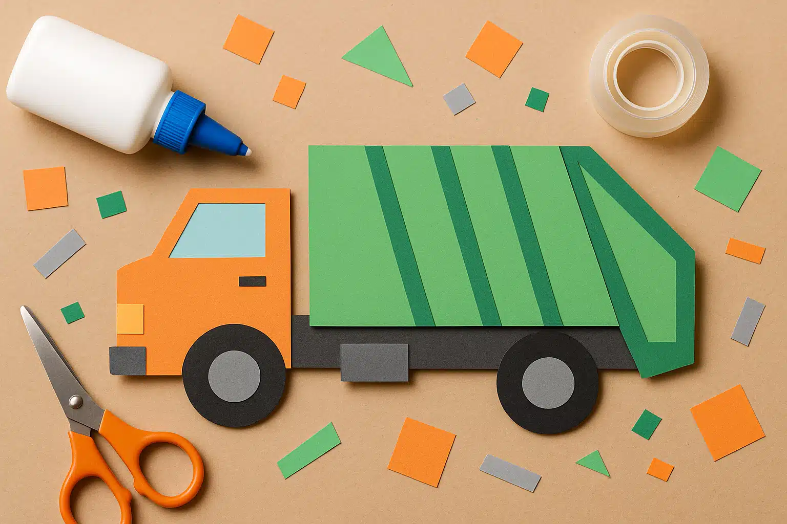 garbage truck birthday activity
