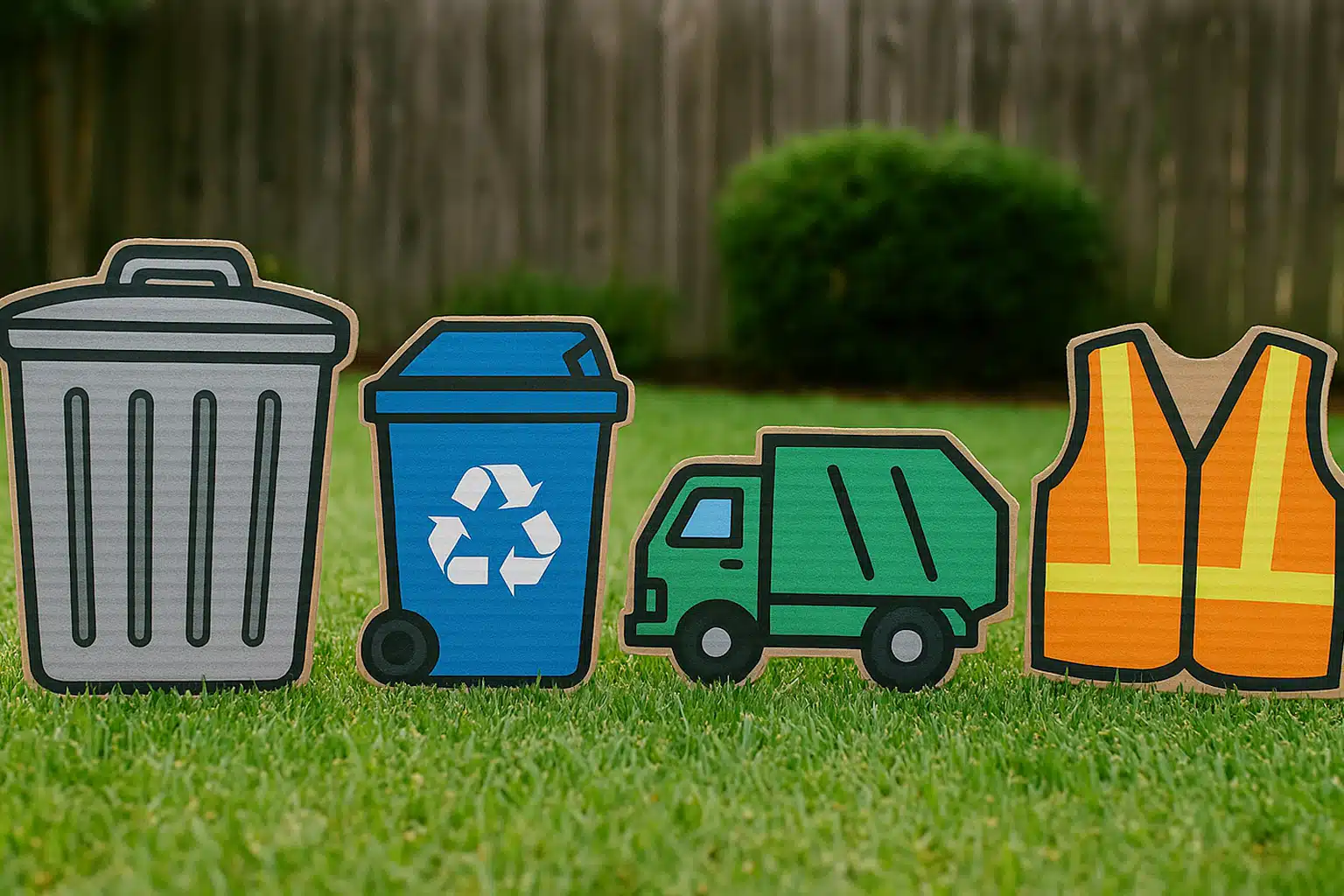 trash truck birthday decorations