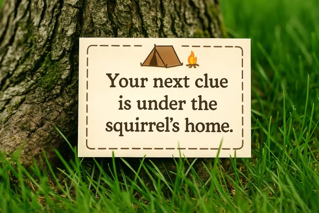 camping treasure hunt