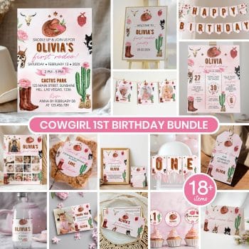 First Rodeo Birthday Party Bundle