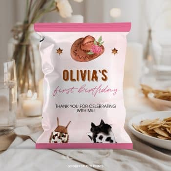 Cowgirl Birthday Chip Bags