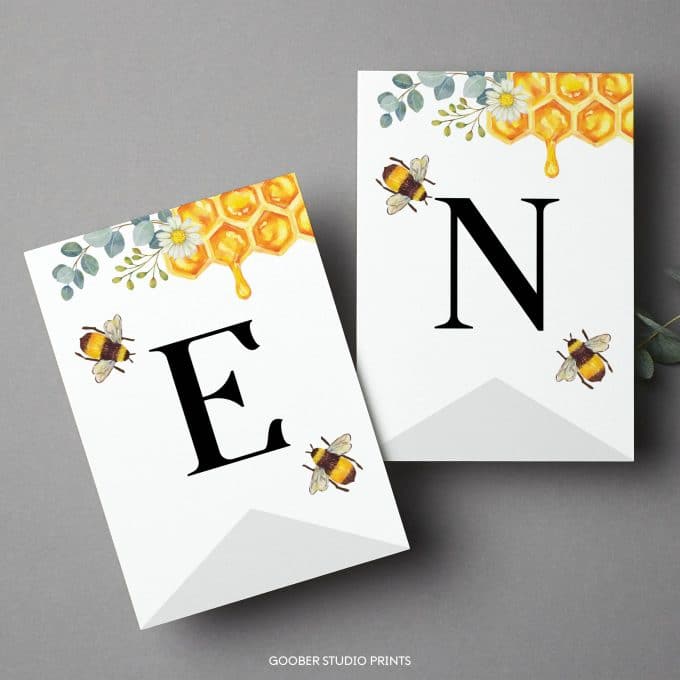 Bee Birthday Highchair Banner - Image 4