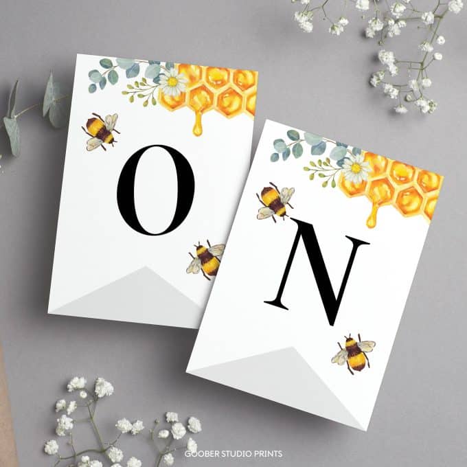 Bee Birthday Highchair Banner - Image 7