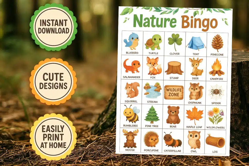 nature bingo set