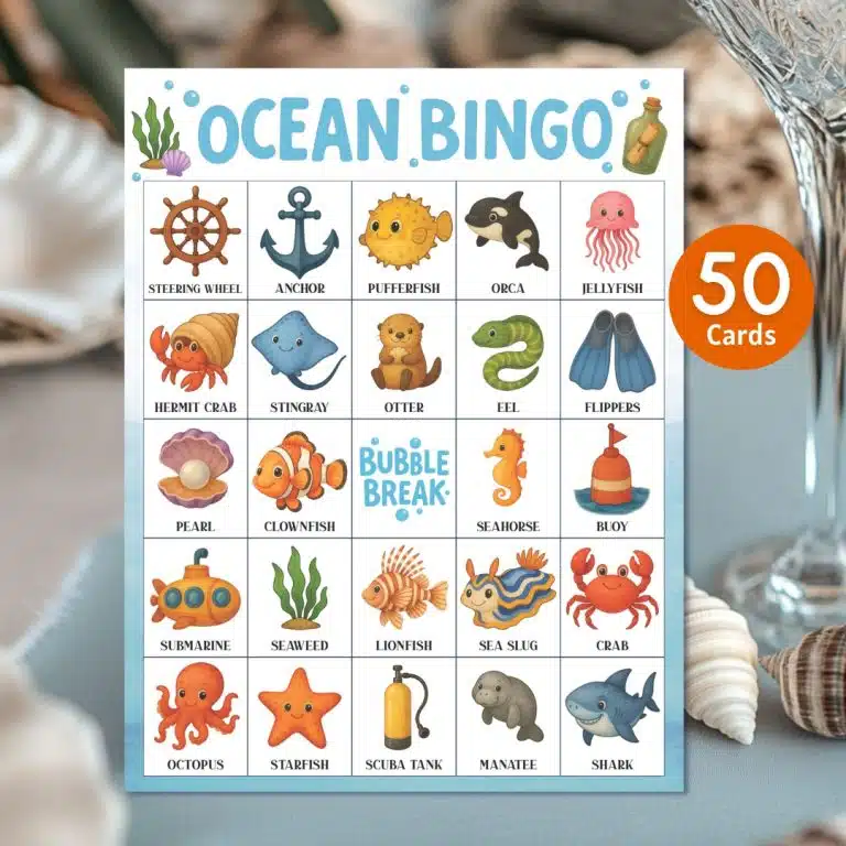 ocean bingo printable1