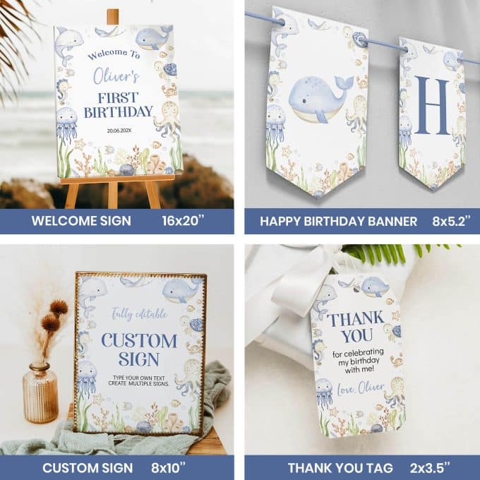Under The Sea Birthday Party Bundle - Image 3