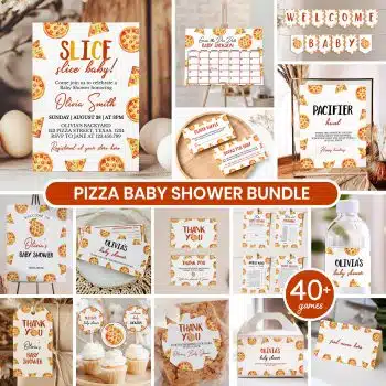 Pizza Baby Shower Bundle