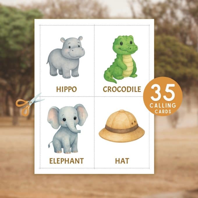 Safari Bingo Printable Party Game - Image 3