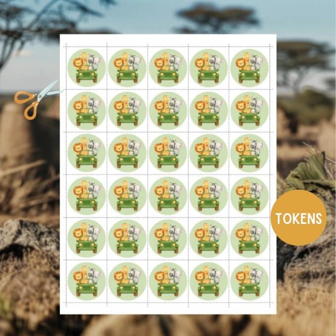 Safari Bingo Printable Party Game - Image 4