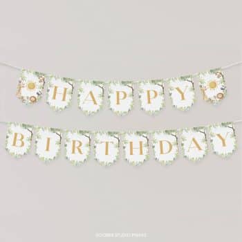 Safari Wild One Birthday Banner