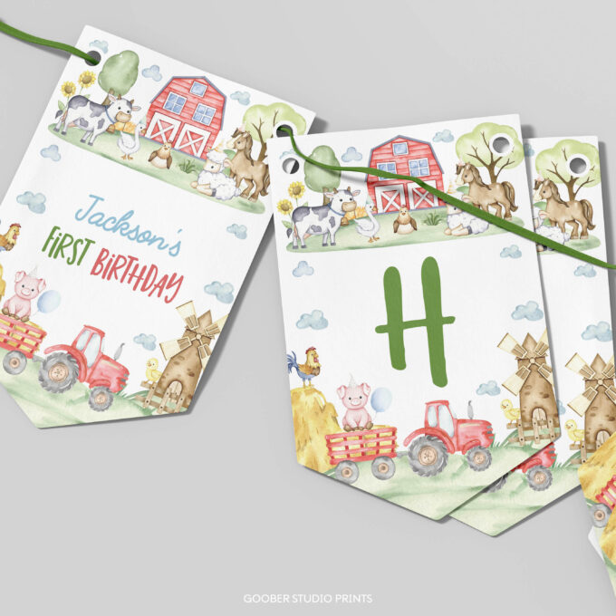 Farm Birthday Party Banner - Image 3