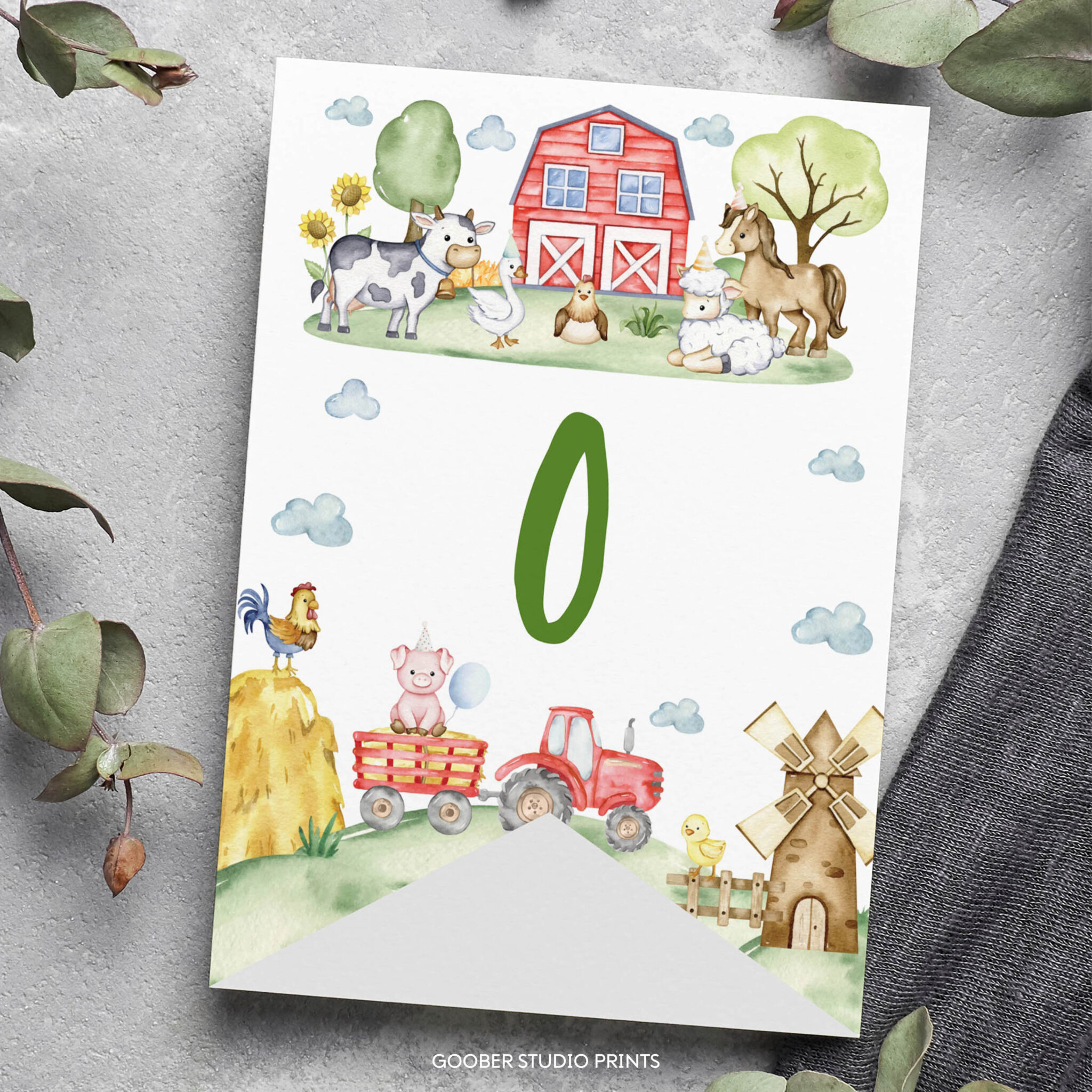 Farm Birthday Party Highchair Banner 4 Farm Birthday Party Highchair Banner - Image 4