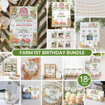 Farm Birthday Party Bundle