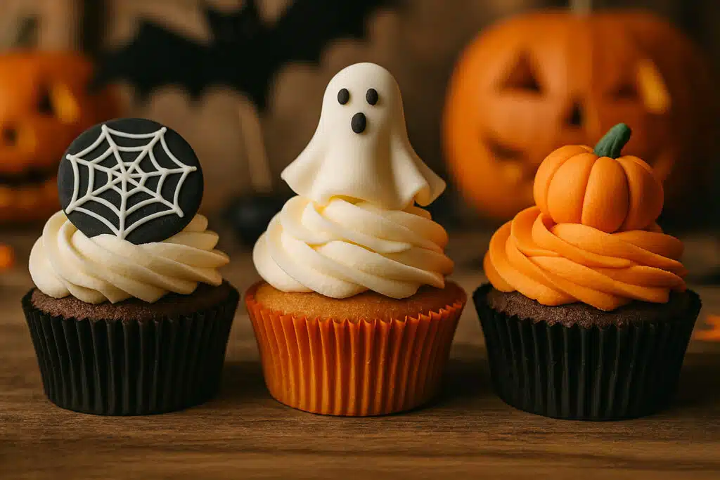 halloween party cupcake decorating