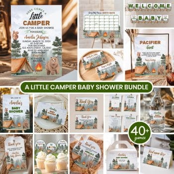 Camping Baby Shower Bundle