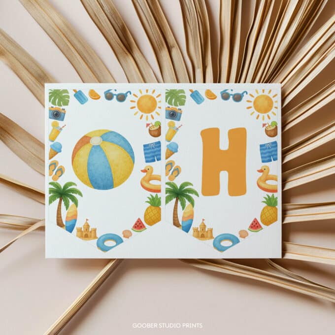 Summer Happy Birthday Banner - Image 4