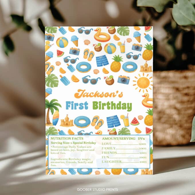 Summer Birthday Chocolate Bar Wrappers - Image 3