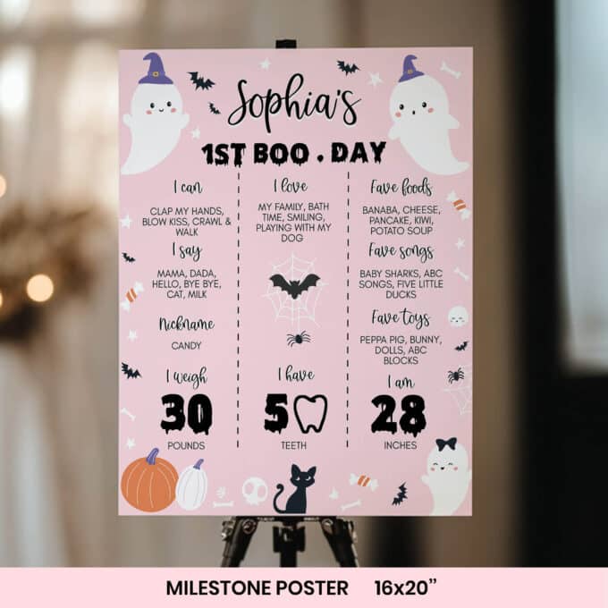 Halloween Spooky One Birthday Party Invitation Bundle - Image 7