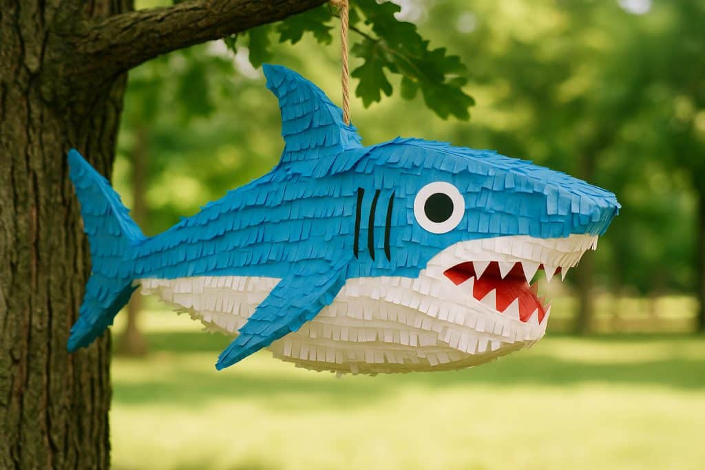 shark pinata birthday party game