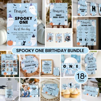 Halloween Spooky One Birthday Party Bundle