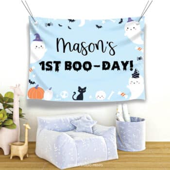 Spooky One Birthday Party Backdrop