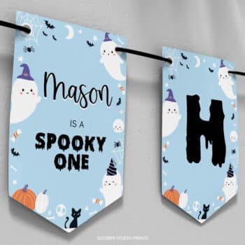 Spooky One Birthday Party Banner