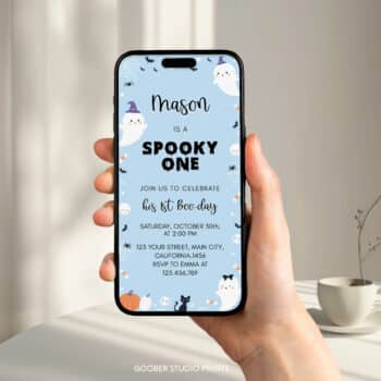 Spooky One Birthday Party Evite