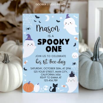 Spooky One 1st Birthday Party Invitation