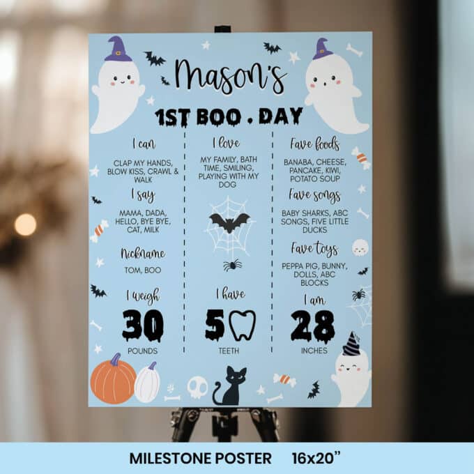 Halloween Spooky One Birthday Party Invitation Bundle - Image 7