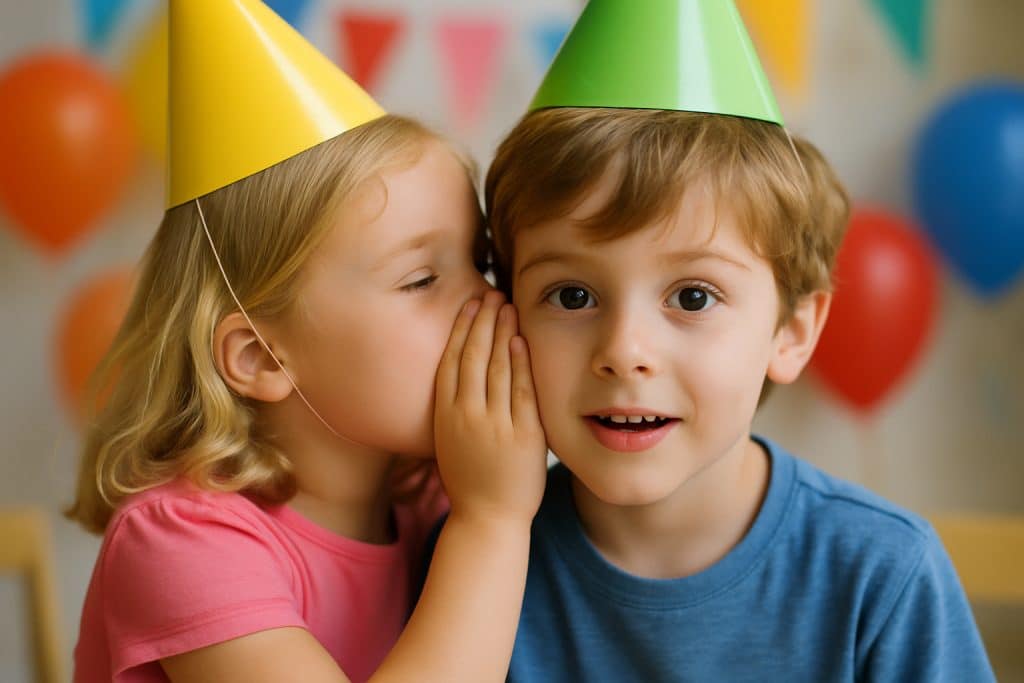 telephone birthday party game