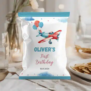 Airplane Birthday Chip Bags