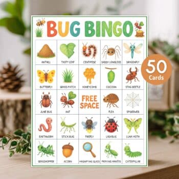 Bug Bingo Printable Party Game