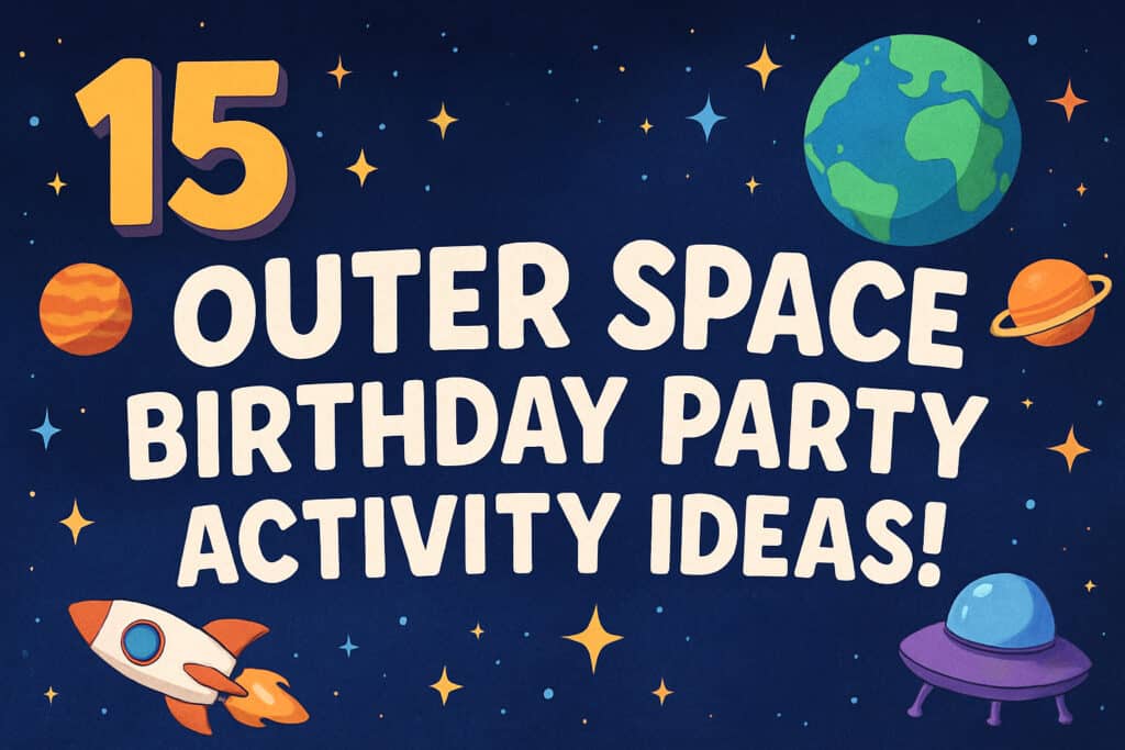 outer space birthday party activity ideas