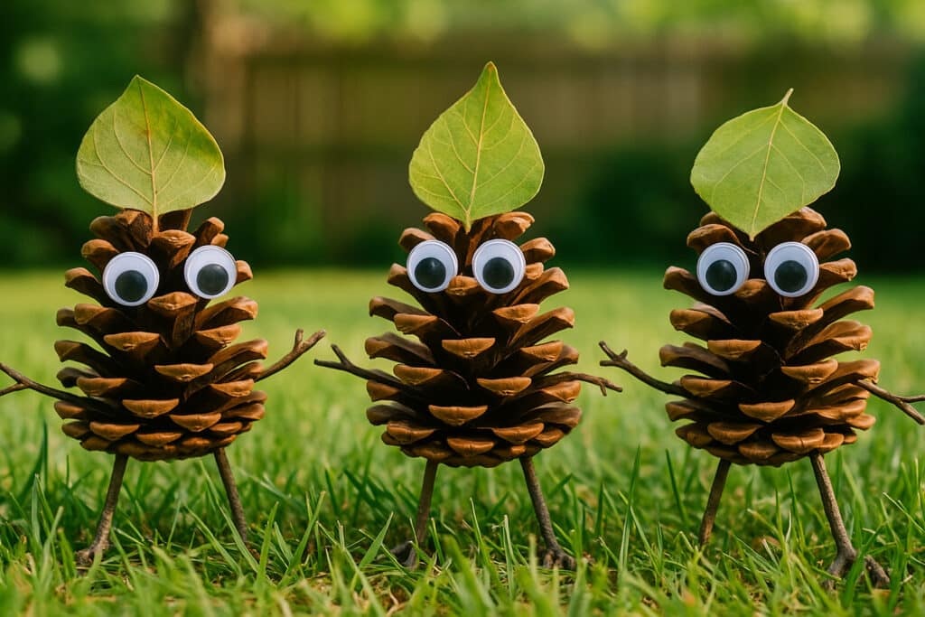 camping party pinecone craft