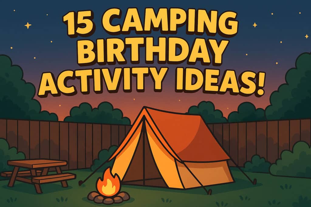 camping themed birthday activity ideas