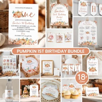 Pumpkin Birthday Party Bundle