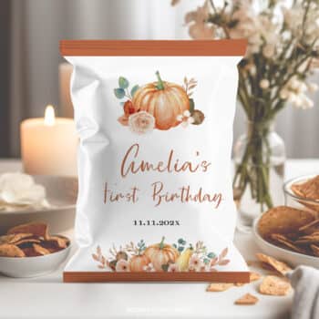 Pumpkin Birthday Chip Bags