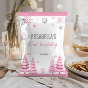 Winter Onederland Birthday Chip Bags