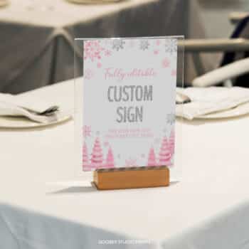 Winter Birthday Custom Sign