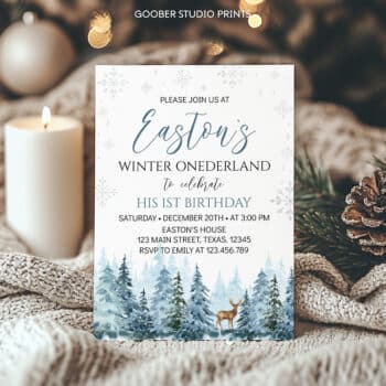 Winter Birthday Invitation