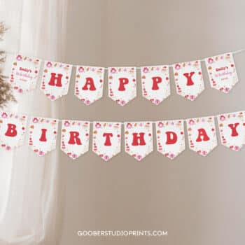 Christmas Winter Birthday Banner