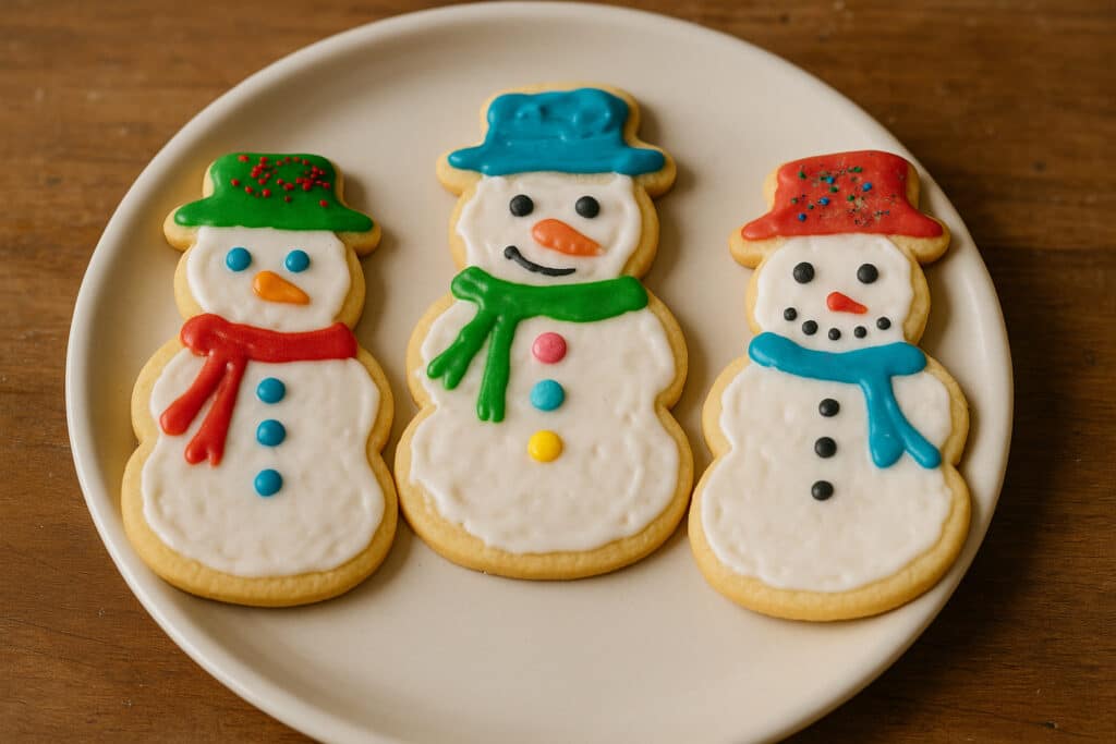 snowman cookie craft christmas activity