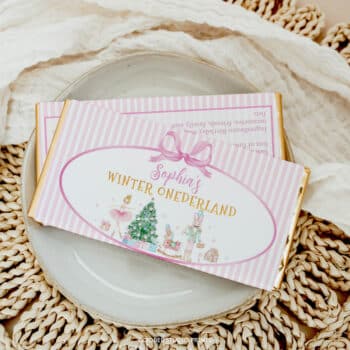 Nutcracker Birthday Chocolate Bar Wrappers