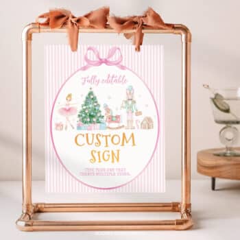 Nutcracker Birthday Custom Sign