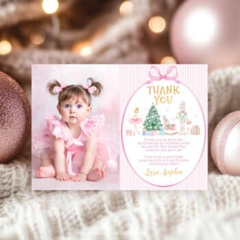 Nutcracker Birthday Thank You Card