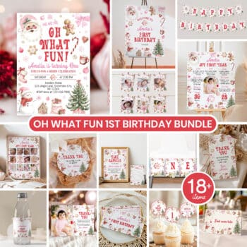 Oh What Fun Christmas Birthday Party Bundle