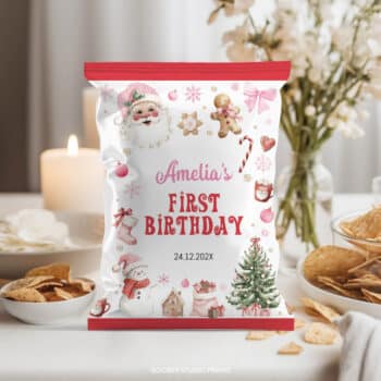 Christmas Birthday Chip Bags