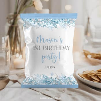 Winter Birthday Chip Bags