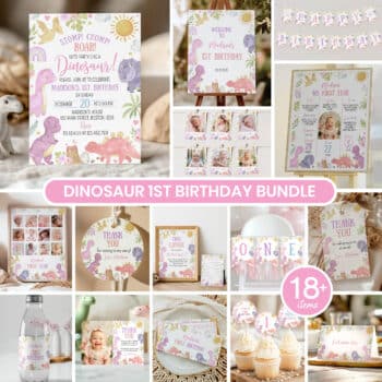 Dinosaur Birthday Party Bundle