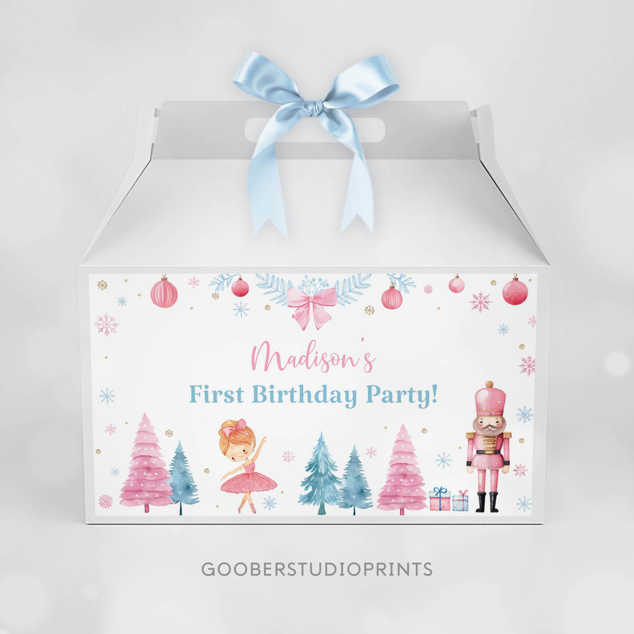 Nutcracker Birthday Gable Box Label 2 Nutcracker Birthday Gable Box Label - Image 2